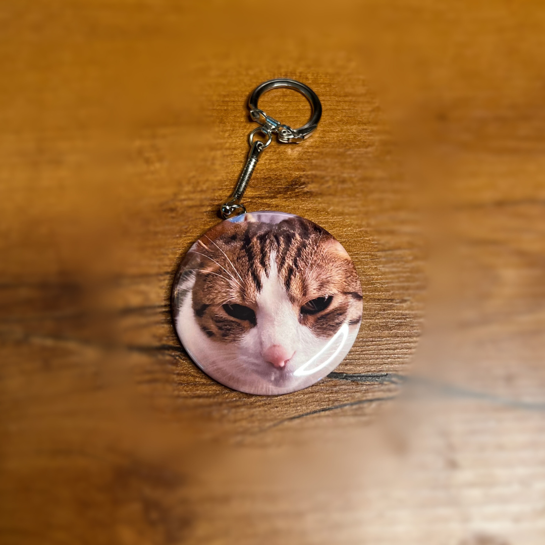 Snake Keychain - Set of 6 - 2.25" Round Photo